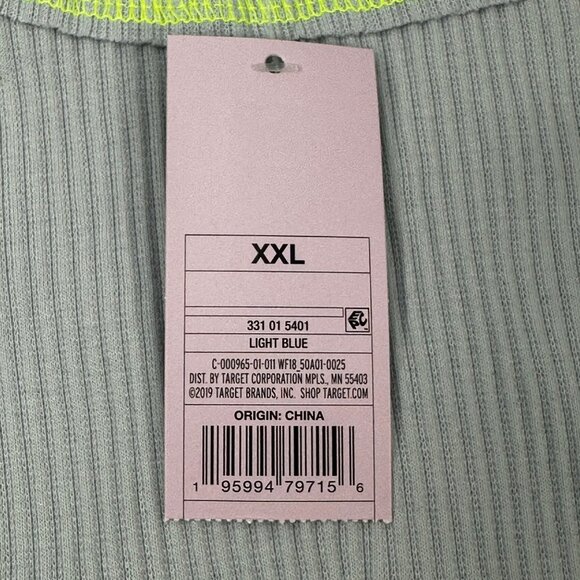 2 Piece Wild Fable Women's XXL Black Crop Sweater And Light Blue Ribbed T-Shirt - Picture 15 of 16